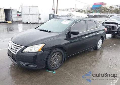 2013 Nissan Sentra S z USA, uszkodzony, nr VIN 3N1AB7AP2DL744472